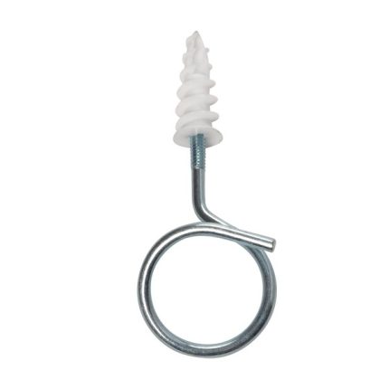 1-1/4 inch 10-24 threaded bridle ring with drywall anchor 100 pack