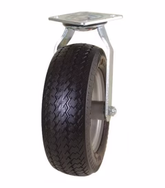10 inch pneumatic caster wheel for rough terrain use