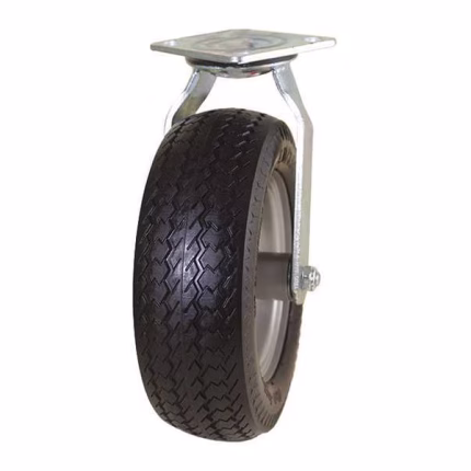 10 inch pneumatic caster wheel for rough terrain use